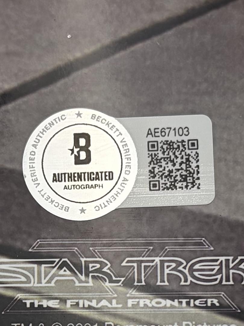 William Shatner, Walter Koenig, George Takei, Nichelle Nichols and James Doohan Signed 11x14 Photo (Star Trek) *RARE* - Beckett COA