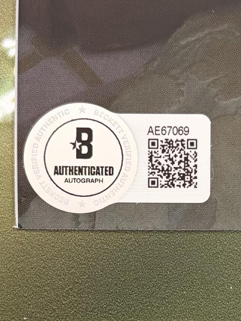 Taylor Swift matted, signed "Life of a Showgirl" CD Insert Photo 2 - Beckett COA