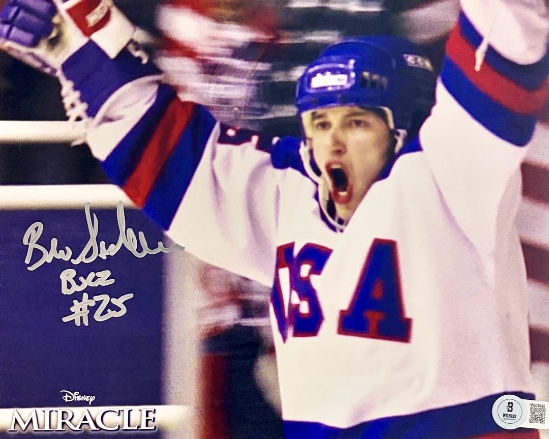 Billy Schneider signed 8x10 (Miracle) - Beckett COA