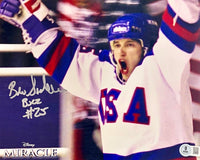 Billy Schneider signed 8x10 (Miracle) - Beckett COA