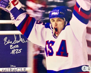 Billy Schneider signed 8x10 (Miracle) - Beckett COA