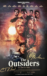 Ralph Macchio C. Thomas Howell signed 11x17 (The Outsiders) - JSA COA