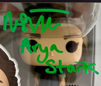 Maisie Williams Signed Funko Pop #89 Arya Stark w/character name (Game Of Thrones) *VERY RARE* - SWAU COA