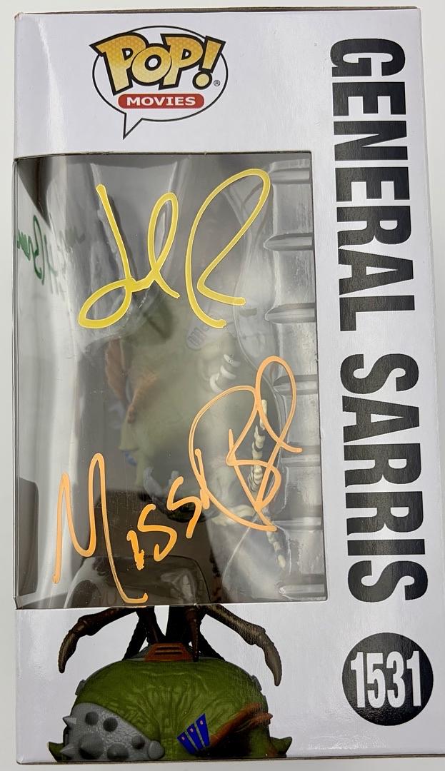 Cast signed Galaxy Quest "General Sarris" Funko #1531 (Pyle/Rees/Breen) - JSA COA