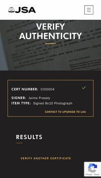 Jaime Pressly sexy signed 8x10 - JSA COA