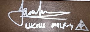 Jason Isaacs signed Lucius Malfoy wand w/character name and artwork (Harry Potter) - Official Pix COA