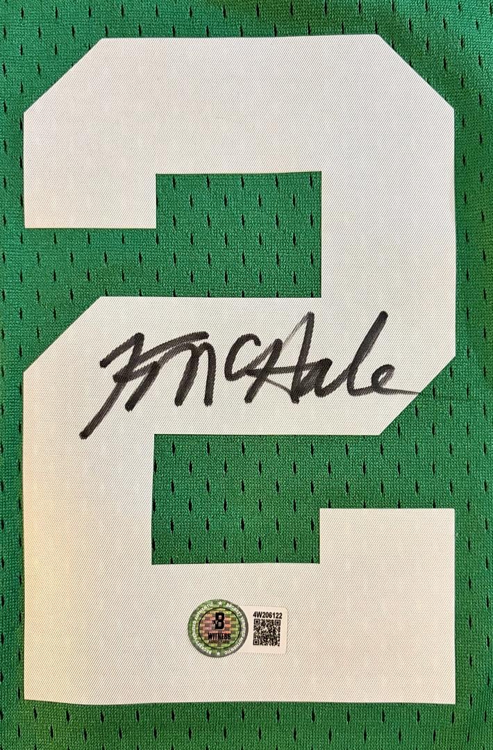 Kevin McHale Signed Mitchell & Ness Celtics Green Jersey - Beckett COA
