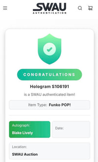 Blake Lively Signed Funko Pop #1404 (Deadpool) - SWAU COA