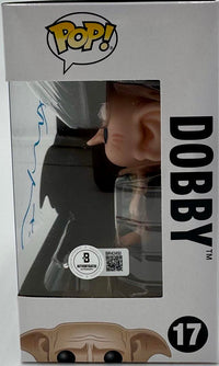 Toby Jones Signed Funko Pop #17 Dobby (Harry Potter)  - Beckett COA