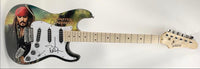 Johnny Depp Signed Guitar Pirates Of The Caribbean *VERY RARE* - JSA COA