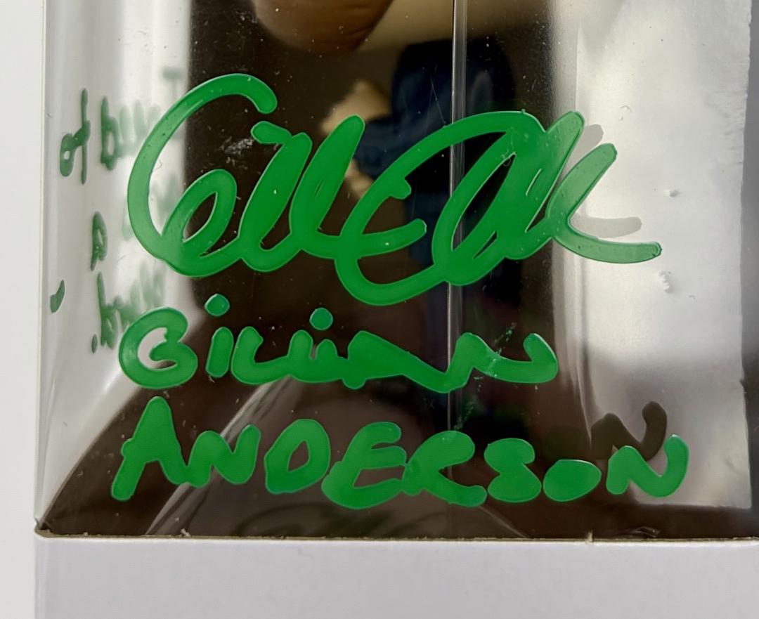 Gillian Anderson Signed "Billions" Funko w/funny inscription - Beckett COA