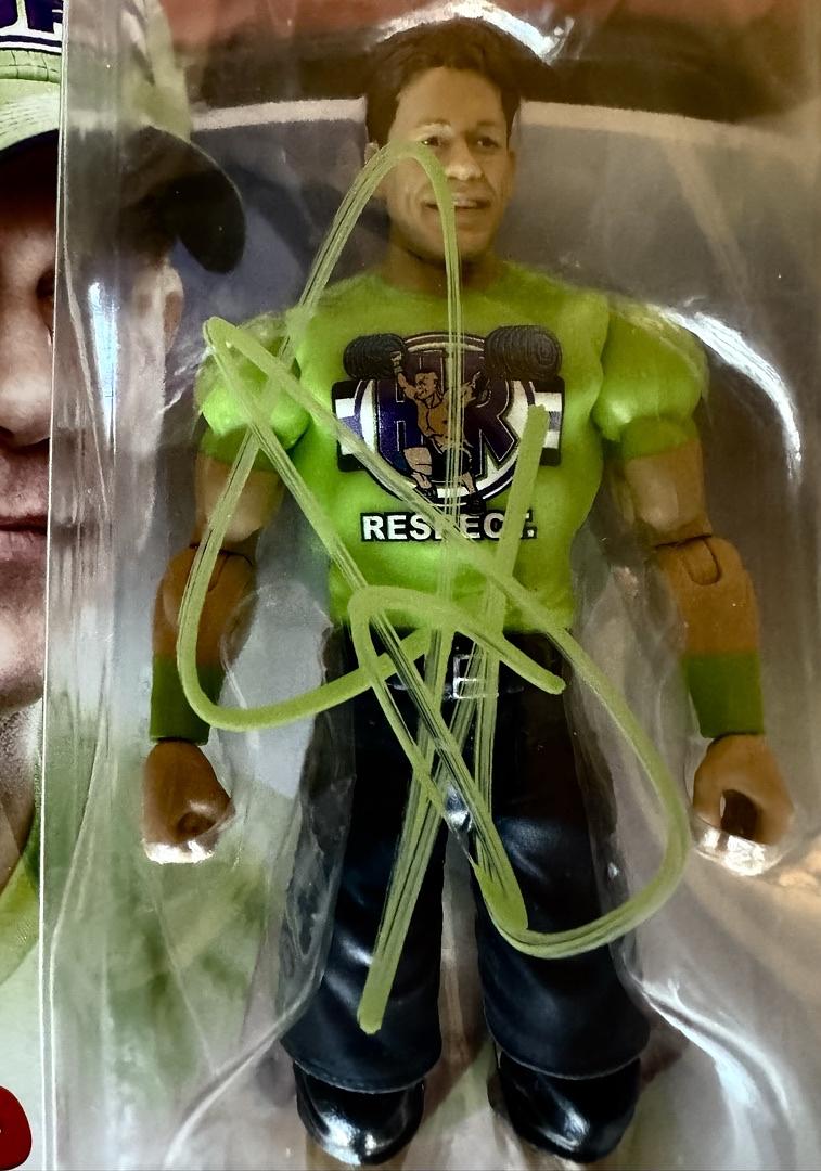 John Cena signed WWF Action Figure - Official Pix COA