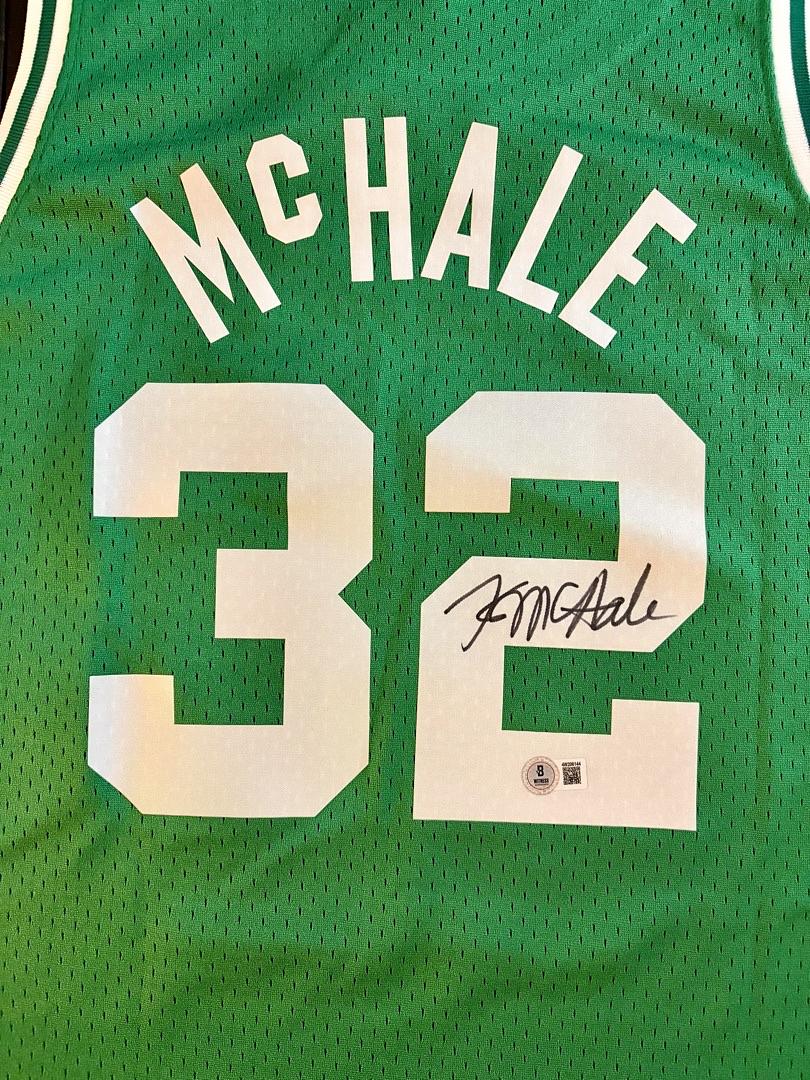 Kevin McHale Signed Mitchell & Ness Celtics Green Jersey - Beckett COA