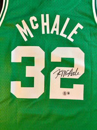 Kevin McHale Signed Mitchell & Ness Celtics Green Jersey - Beckett COA