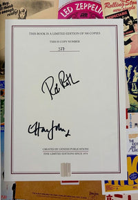 Elton John Rob Roth signed Limited Edition (377/500) book "Rock Visions" - Genesis Publications
