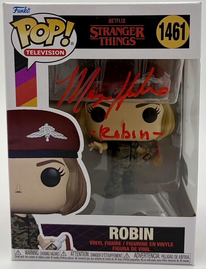 Maya Hawke signed "Robin" Funko #1461 (Stranger Things) w/character name - SWAU COA
