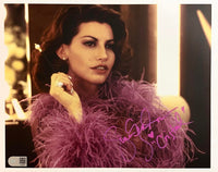 Gina Gershon sexy signed 11x14 (Showgirls) - SWAU COA