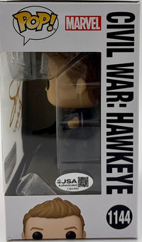 Jeremy Renner Signed "Hawkeye" Funko #1144 (Civil War) w/character name - JSA COA