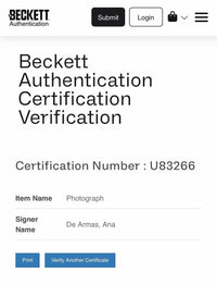 Ana De Armas sexy signed 11x14 (James Bond) - Beckett COA