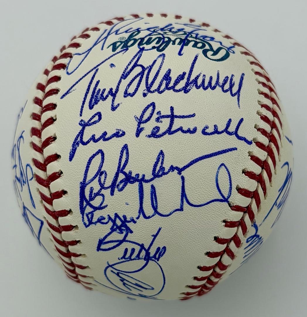 1975 Red Sox Team Baseball signed by 22 - Sure Shot Promotions COA