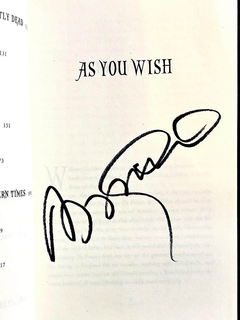 Cary Elwes signed paperback book "As You Wish" - JSA COA
