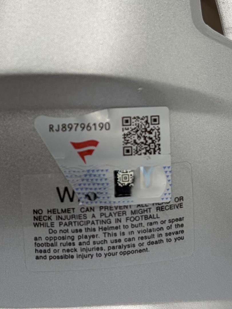 Drake Maye Signed Patriots Mini Helmet  - Fanatics COA