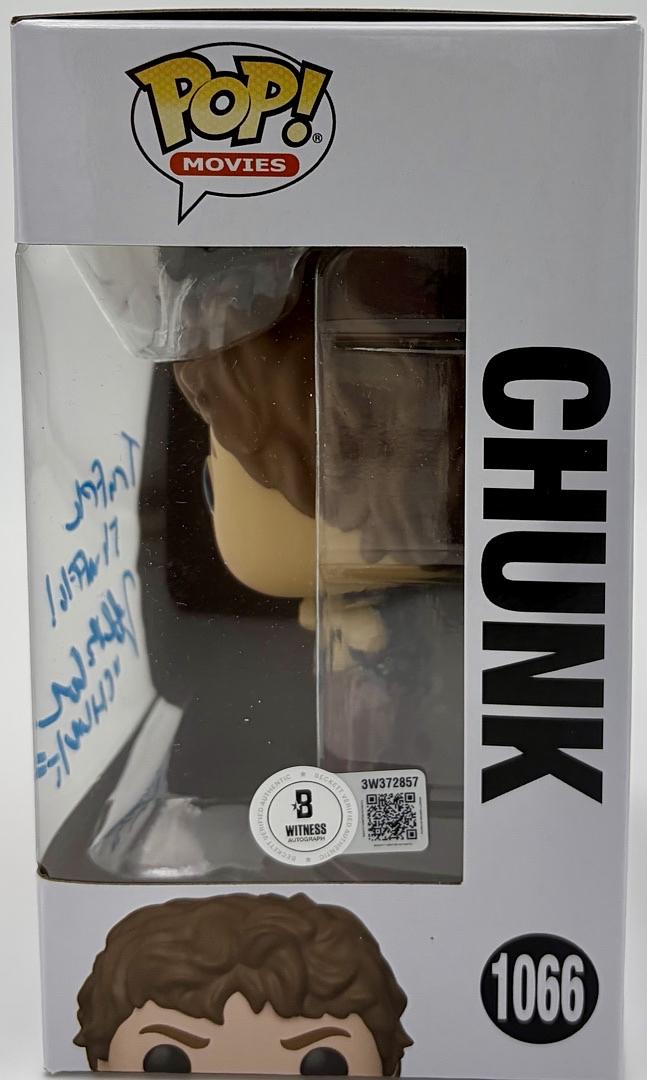 Jeff Cohen signed "Chunk" Funko #1066 (The Goonies) - Beckett COA