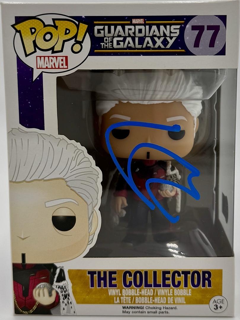 Benicio Del Toro Signed Funko Pop #77 The Collector (GOTG)  - JSA COA