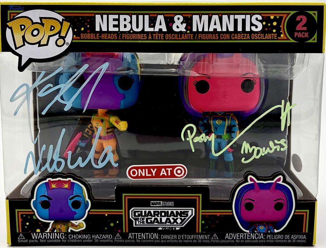 Karen Gillan & Pom Klementieff signed "Nebula & Mantis" signed Funko (GOTG) - JSA COA