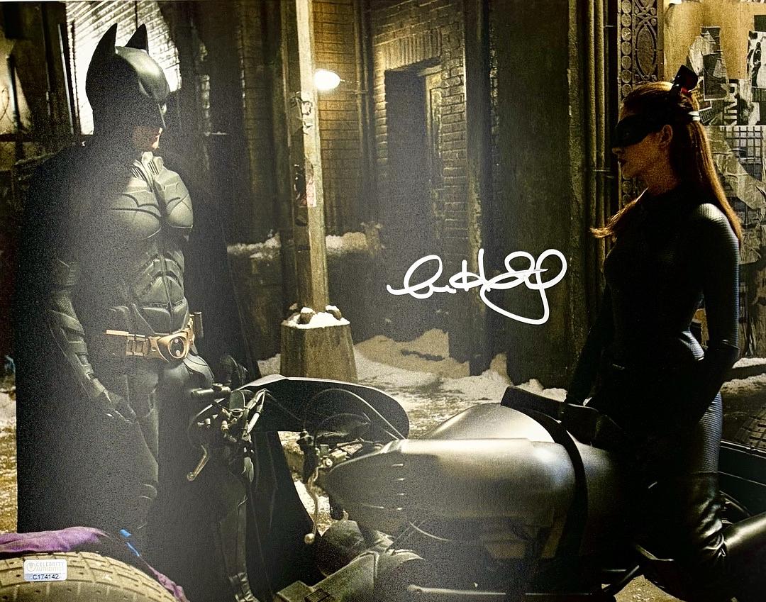 Anne Hathaway sexy signed 11x14 "Batman" - Celebrity Authentics COA