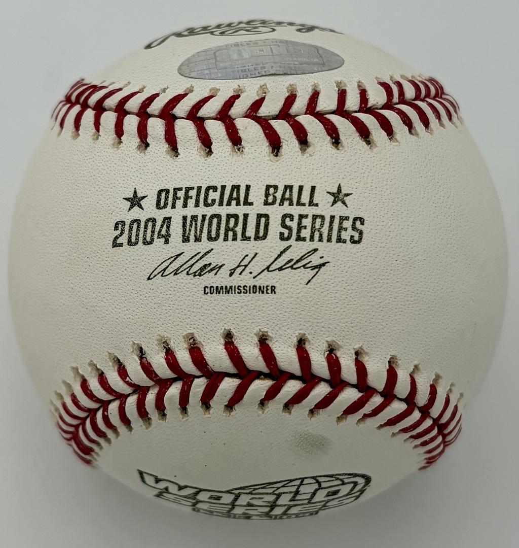 Curt Schilling signed Official 2004 World Series Baseball (Red Sox) - Steiner COA