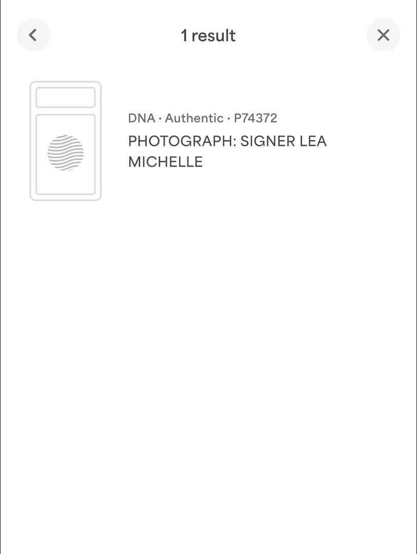 Lea Michelle "Glee" signed 8x10 - PSA/DNA COA