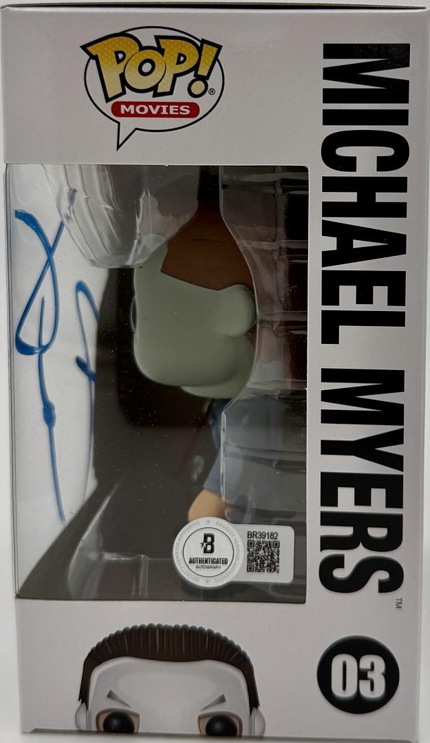 Jamie Lee Curtis Signed Funko Pop #03 Michael Myers Halloween (Blue Ink) - Beckett COA