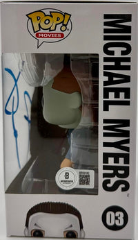 Jamie Lee Curtis Signed Funko Pop #03 Michael Myers Halloween (Blue Ink) - Beckett COA