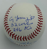 Jim Lonborg Signed 2018 ROMLB w/Cy Young Inscription and stats - Sure Shot Promotions