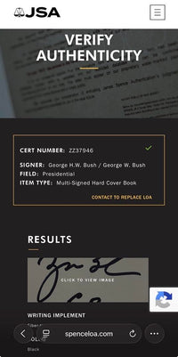George HW Bush & George W Bush Dual Signed Book "41 - A Portrait Of My Father" - Premier Collectibles & JSA COA