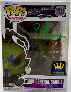 Cast signed Galaxy Quest "General Sarris" Funko #1531 (Pyle/Rees/Breen) - JSA COA