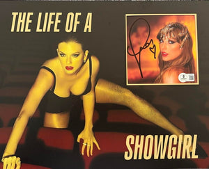 Taylor Swift matted, signed "Life of a Showgirl" CD Insert Photo 1 - Beckett COA with full LOA