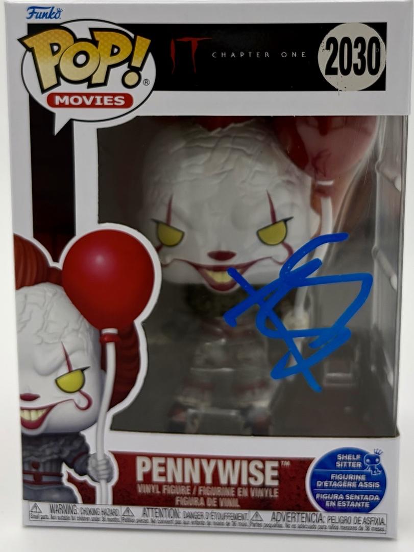 Bill Skarsgard signed "Pennywise" Funko Pop #2030 (It) - Beckett COA