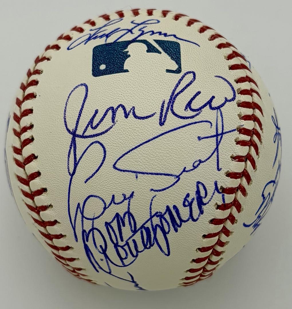 1975 Red Sox Team Baseball signed by 22 - Sure Shot Promotions COA