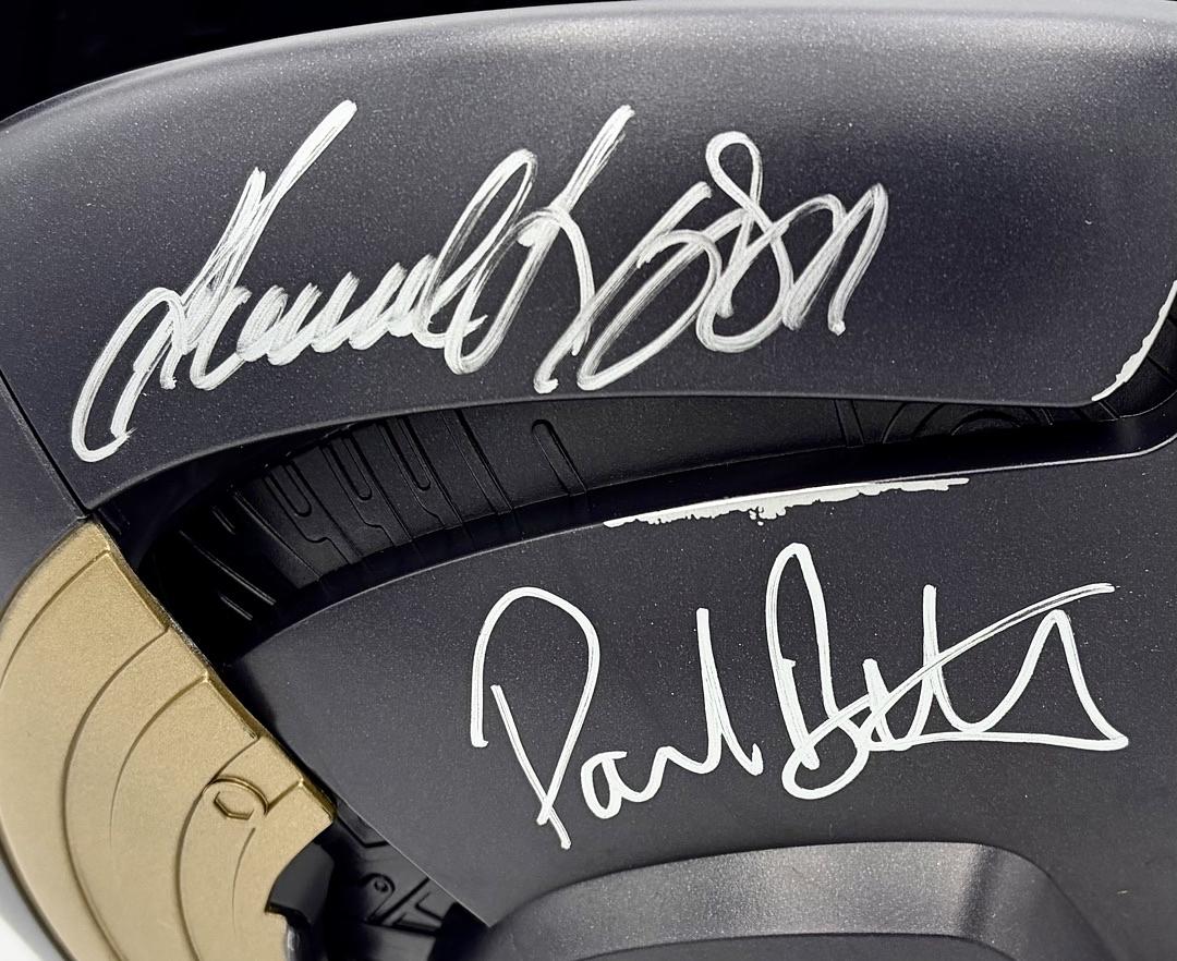 Chris Pratt, Samuel L. Jackson, Paul Bettany, Paul Rudd & Karen Gillan signed helmet - *RARE* Celebrity Authentics