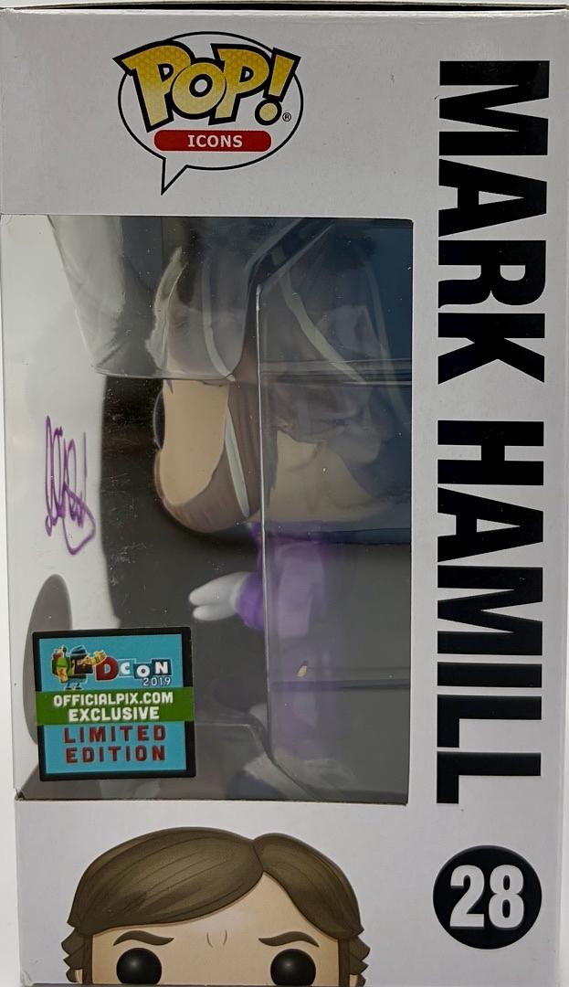 Mark Hamill Signed Funko Pop #28 Joker / Mark Hamill Exclusive - Official Pix COA
