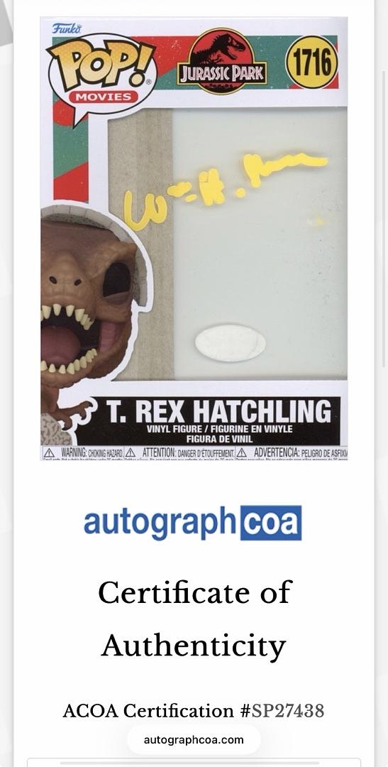 William H. Macy signed "T-Rex" Funko #1716 - ACOA COA