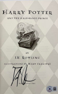 Daniel Radcliffe Autographed Book Half Blood Prince - Beckett COA