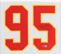 Chris Jones 34x42 signed, framed Chiefs jersey - Players Ink COA