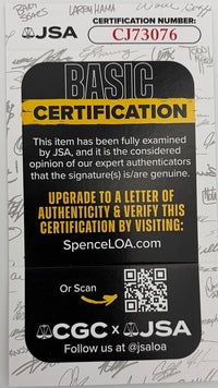 Ron Howard & Bryce Dallas Howard signed 8x10 JSA COA *RARE*