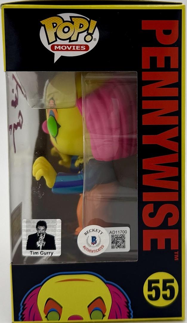 Tim Curry Signed Funko Pop #55 "Pennywise" (IT) Entertainment Earth Exclusive - Beckett COA