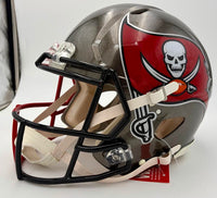 Tom Brady & Rob Gronkowski New England Patriots & Tampa Bay Buccaneers Autographed Half & Half Riddell Speed Authentic Helmet - Fanatics COA