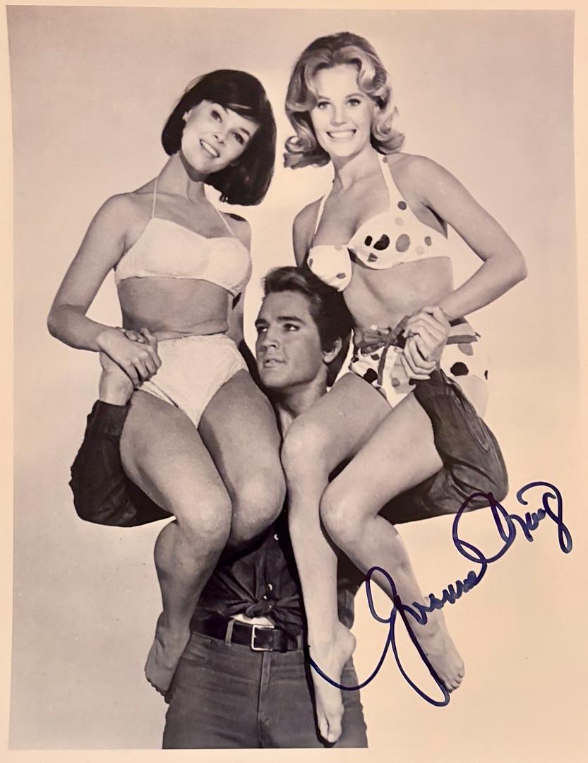 Yvonne Craig sexy signed 8x10 w/Elvis (Batman) - JSA COA