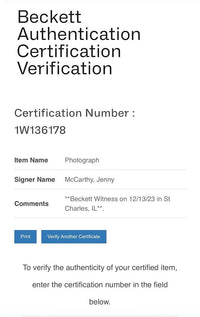 Jenny McCarthy Sexy Signed 8x10 Photo - Beckett COA